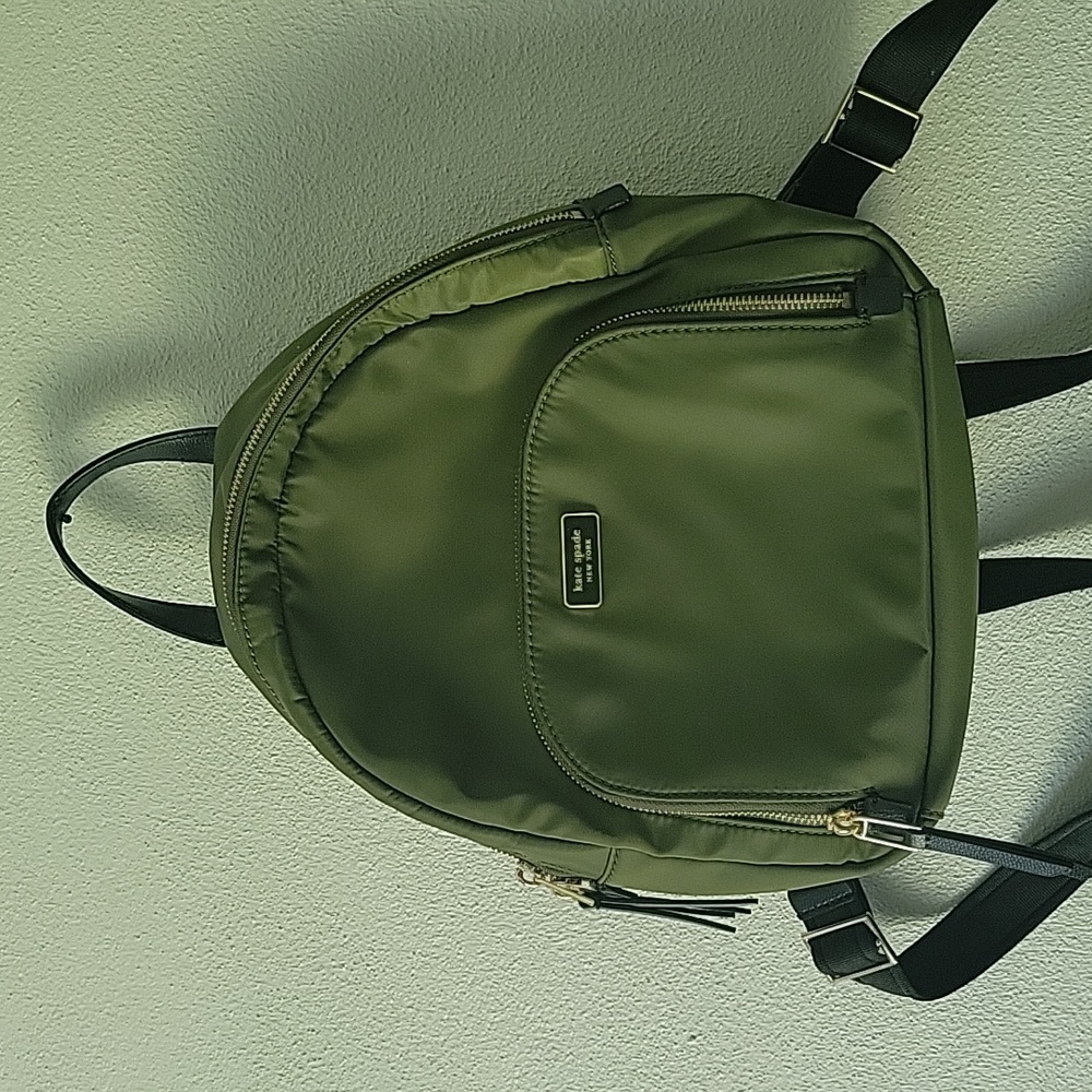 Army Green Kate Spade Backpack
